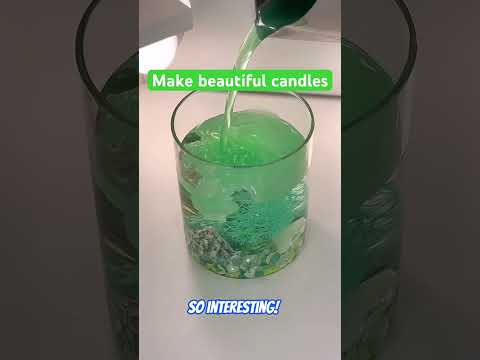 AMAZING..!! Beautiful mint scented candles made from ingredients found around us.