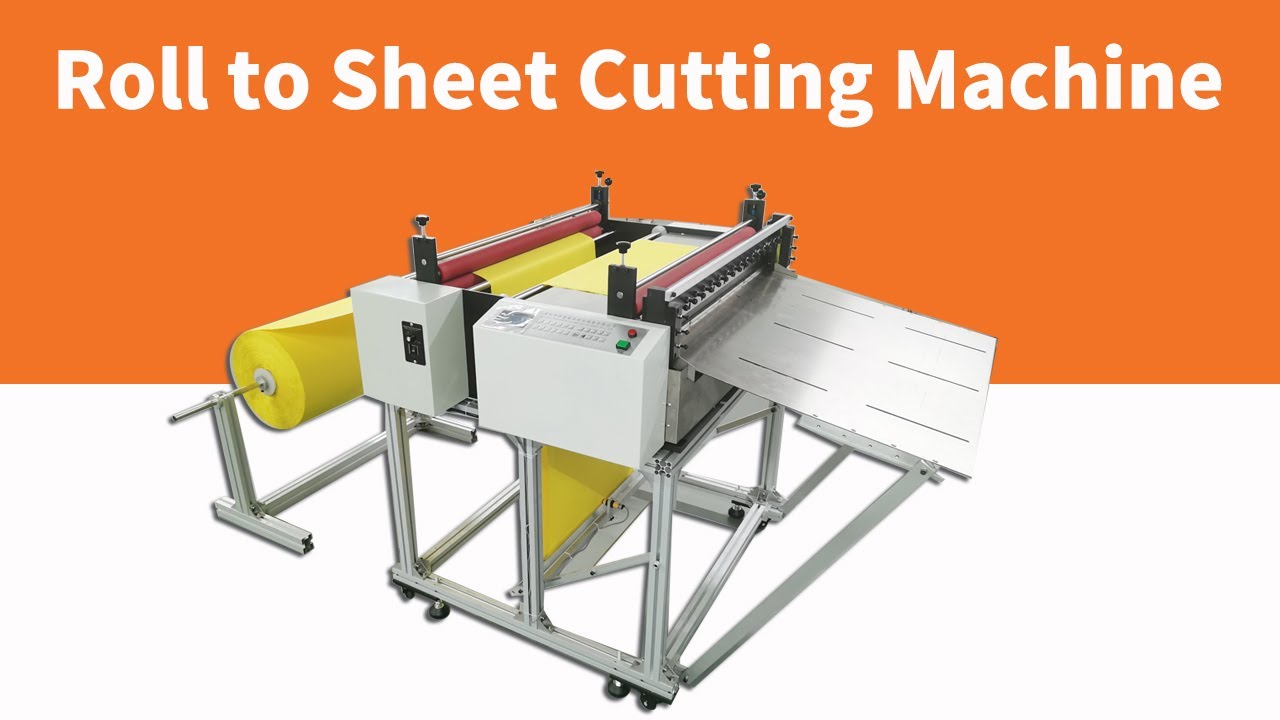 PET film roll to sheet cutting machine