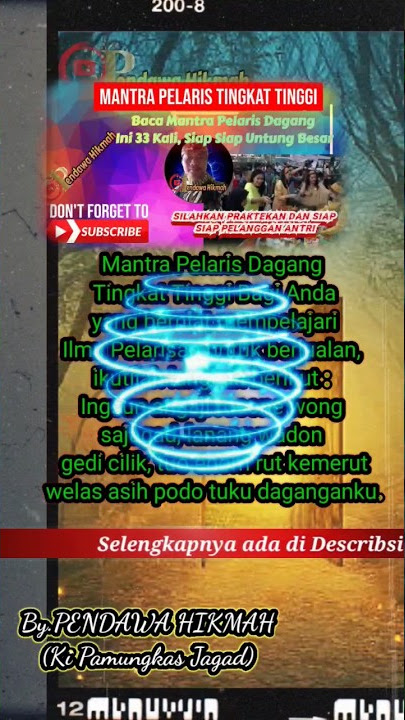 Mantra Pelarisan Tingkat Tinggi,#mantra #pelarisandagang