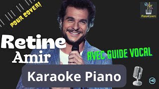 karaoke piano Retine (Amir) Version avec Guide Vocal