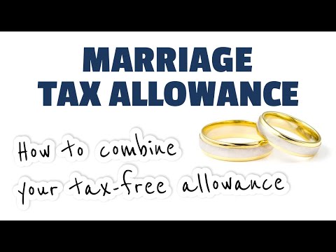 Marriage Tax Allowance  - How to combine your tax-free allowance