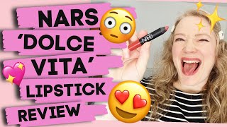 Nars Velvet Matte Lip Pencil Dolce Vita Wear Test Review | Lipstick A Day