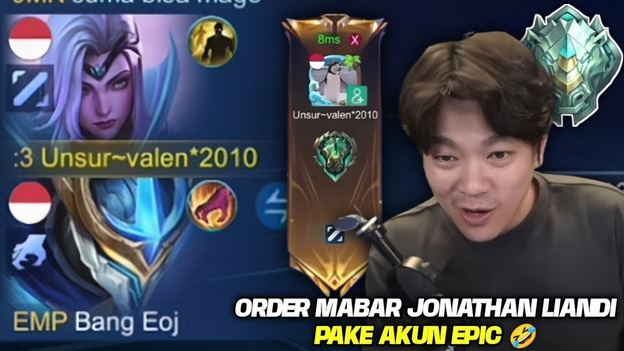 ORDER MABAR VIP DI JONATHAN LIANDI PAKE AKUN EPIC 🤣🤣 DAY 1 MENYAMAR JADI WARGA EPIC!!