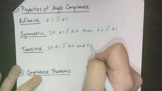 Geometry: Proving Angle Relationships (2.6)