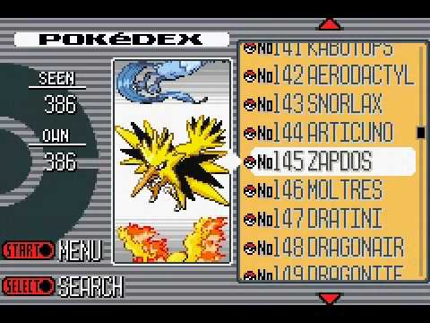 Pokémon Ruby/Sapphire/Emerald - ALL 386 Pokémon in PC (Complete Pokédex) 