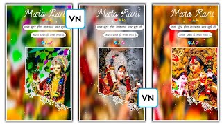 Trending Navratri Video Editing Vn App Durga Puja Status Video Editing Tutorial screenshot 2