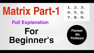 matrix part 1 in python for beginners