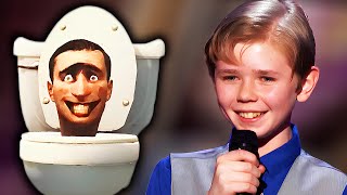 Kid sings Skibidi Toilet on America's Got Talent