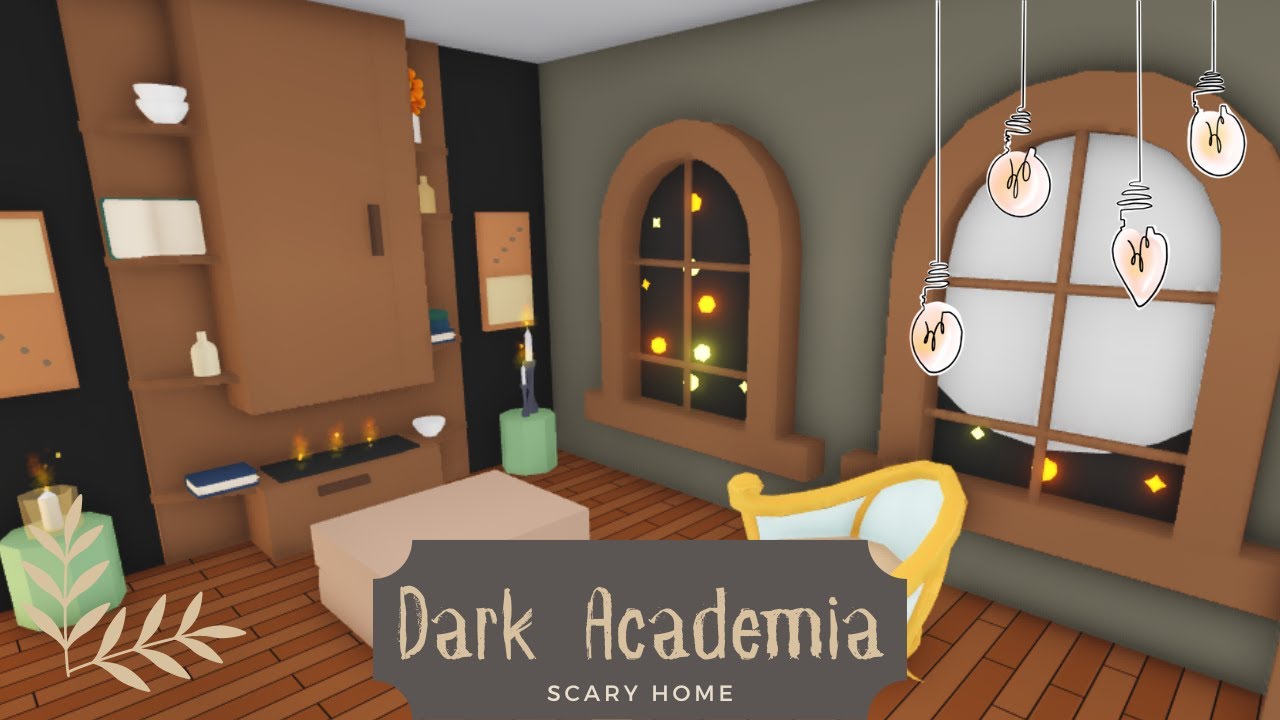 Dark Academia Scary House Speed Build (Part 1)🌑📜 Roblox Adopt Me YouTube