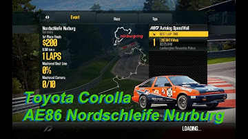 Full Nordschleife Nurburg with Toyota AE86 | Need For Speed Shift2-Unleashed Initial D