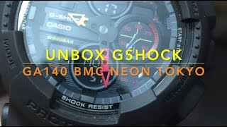 Unbox GShock watch GA140 BMC Neon Tokyo | MICHAEL PH TV