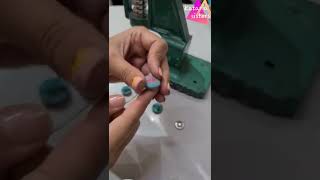 Fabric button making trick 2  #katariasisters #sewingtipsandtricks
