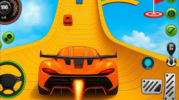 Mega Ramp Monster Car Racing 3D - Extreme Car Stunts - Android Gameplay