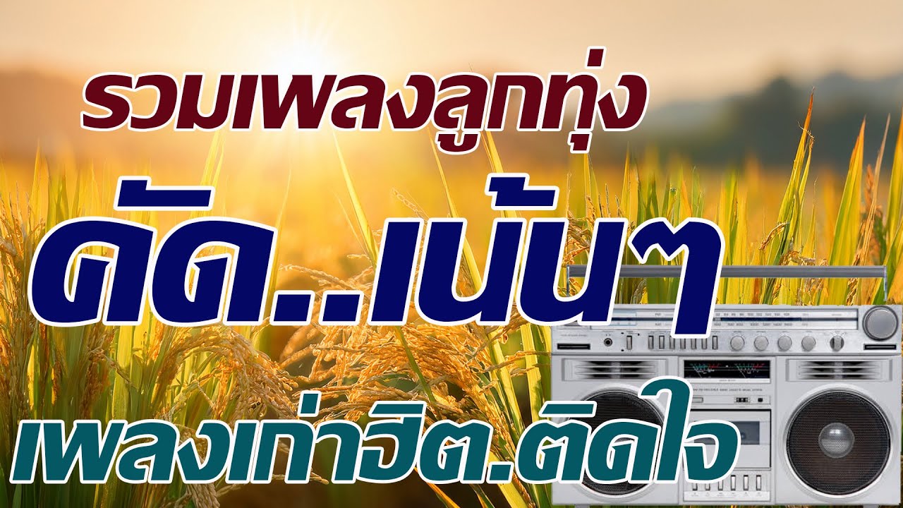 รวมเพลงลูกทุ่ง คัดเพลงเก่าฮิตๆ