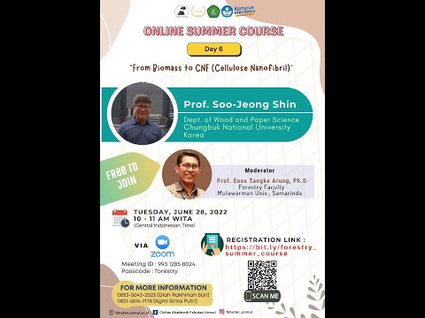 Fahutan Unmul , Online Summer Course 2022 (Day 6)