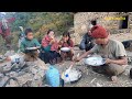 mountain people love to have rice pudding || lajimbudha ||