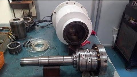 (part 1) HMC machine spindle bearing replenishment