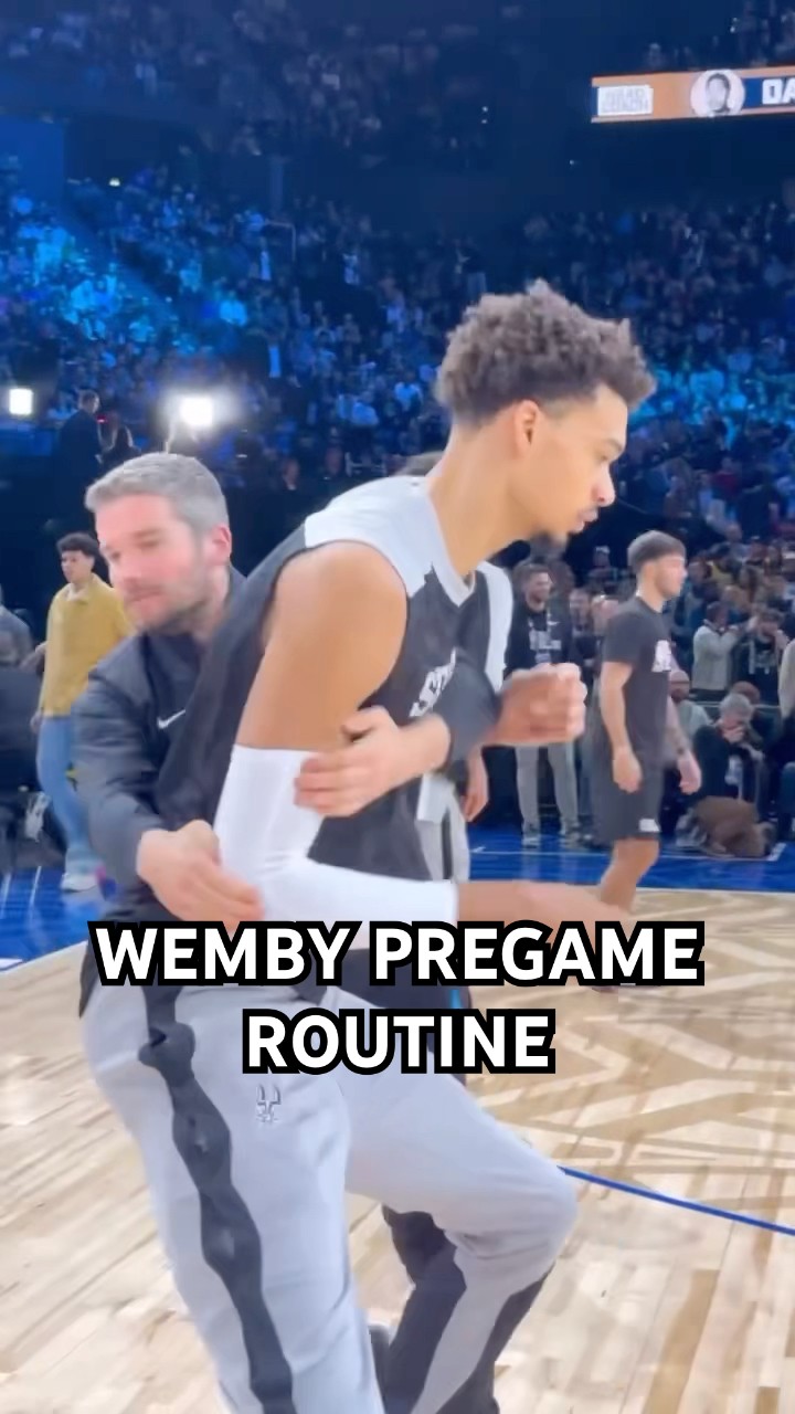 Wemby’s Pregame routine is interesting ?
