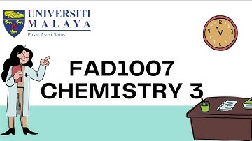 Assignment Chemistry 3 FAD1007 Topic 3 FJ2