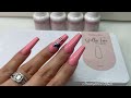 Watch Me do My Nails Using Kiara Sky Long Coffin Gelly Tips Kit | Beginner Friendly