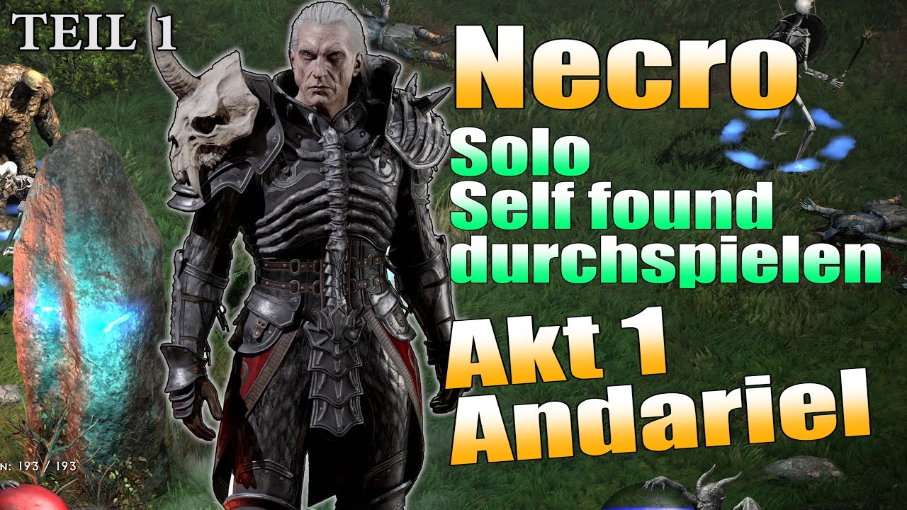 Necro Solo Self found durchspielen! Uncut Teil 1 :: Diablo 2 resurrected deutsch ::