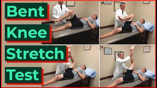 Bent Knee Stretch Test | Hamstring Injuries