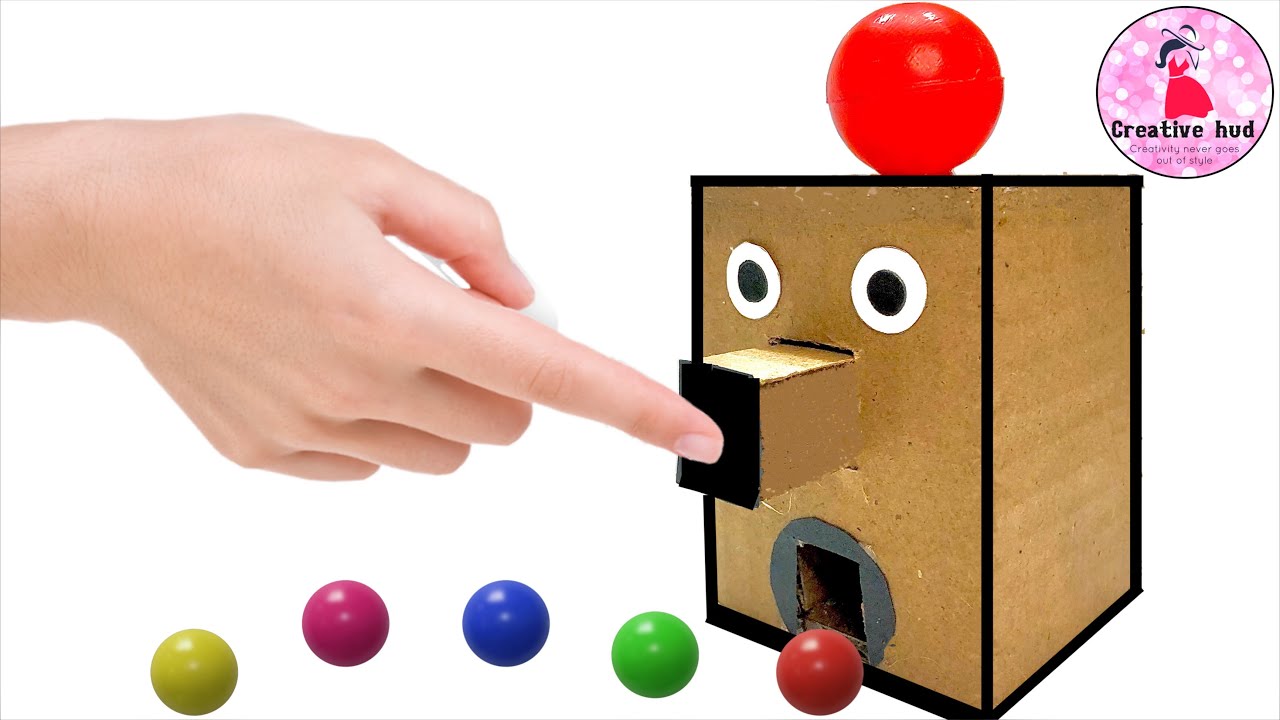 3D Gumball Machine Cardboard Stand-Up