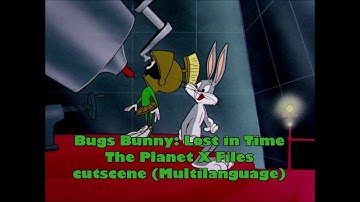 Bugs Bunny: Lost in Time - The Planet X Files cutscene (Multilanguage)