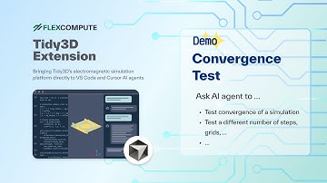 FlexAgent demo Tidy3D convergence test