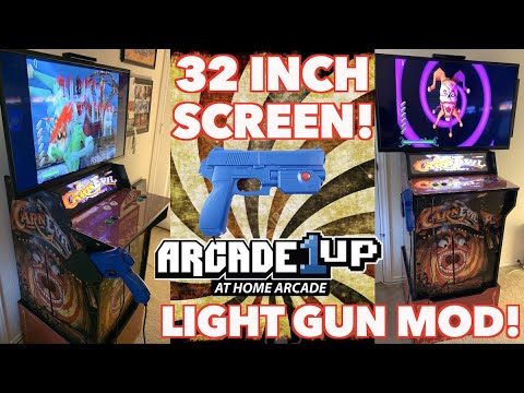 CarnEvil Arcade1Up ULTIMATE Light Gun MOD! 32 Inch Screen Upgrade! from Killer Arcade Games