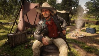 RDR2 Coach Robbery with Clean Shaven Micah Bell