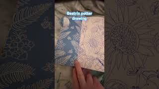 My continuation of drawing of Beatrix Potter from a Colouring Book 📓