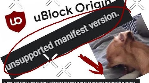 uBlock origin: unsupported manifest fix/install FULL FRESH INSTALL 2025