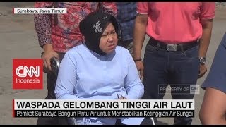 Antisipasi Gelombang Tinggi & Banjir Rob, Risma Bangun Pintu Air Dekat Laut