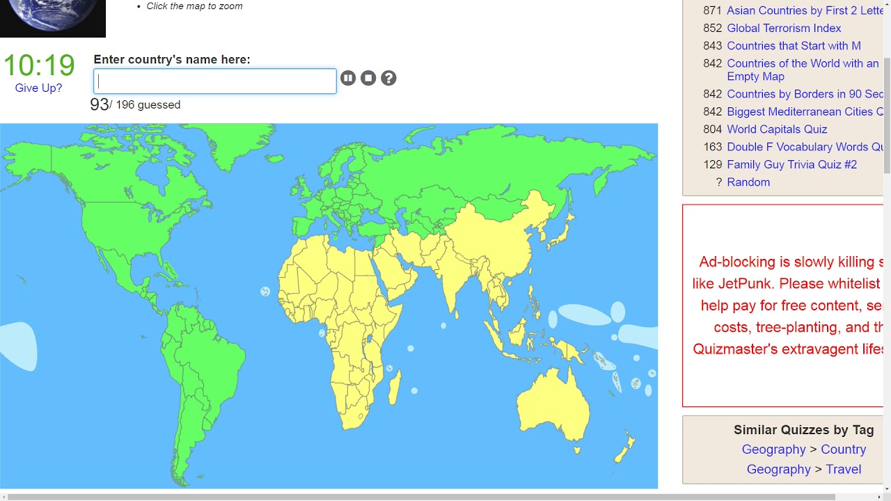 Jetpunk Countries Of The World