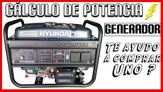 Que generador comprar? Grupo electrógeno Hyundai para mi casa. Cálculo de potencia. HHY 3000 FE screenshot 3