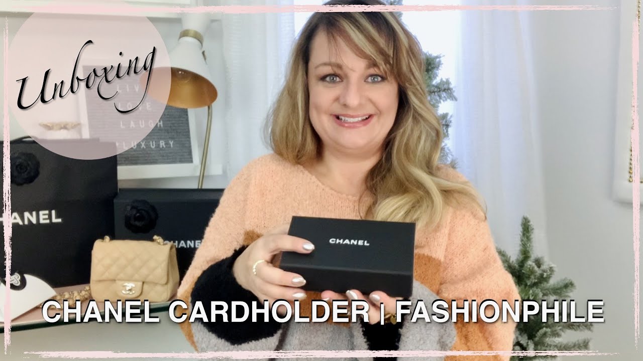 Chanel cardholder unboxing fashionphile YouTube