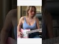 Pink guitar sounds great 3 #shorts Sunflower by beautiful Mimi