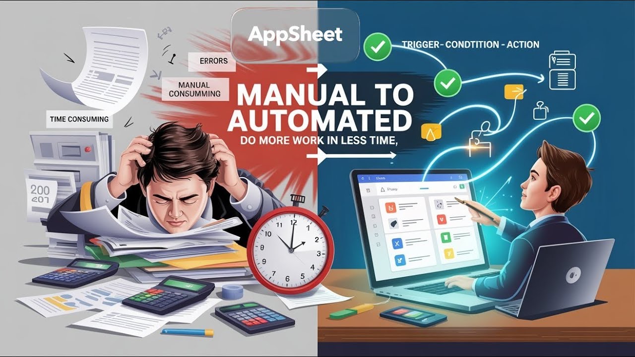Advance Automation in AppSheet (Part-2) | Bots, Event, Process and Task in AppSheet