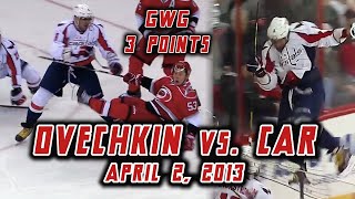 Ovechkin Storms Into Carolina (4/2/2013)
April 2, 2013 - Despite a slow start to the lockout-shortened season, Ovechkin and the Caps had begun to claw their way back into the playoff race with a 9-6-1 record in the month of March. Individually, the Great 8 was also heating up with 10 goals and 19 points in those 16 games. Kicking off the regular seasons final month, the Caps headed to Raleigh for a crucial matchup against the Carolina Hurricanes, with whom the Caps were tied in the standings. Ovechkin delivered with one of his best games of the season, recording a two-goal, one-assist night. His second goal of the game was not only his 20th of the season - a milestone he reached nine games earlier than the year before - but ended up being the game-winning goal. The win put Washington at .500 for the first time all season, and Ovechkins three points put him above a point-per-game pace after a slow start. Ovis hot streak continued the rest of the way, with the Great 8 recording 12 goals and 19 points in the final 12 games en route to his third Hart Trophy as the NHLs most valuable player.
Had to use the Carolina feed for this one because the CSN feed had audio issues for the first six minutes of gameplay. At least John Forslund is a good play-by-play guy and Tripp Tracy wasnt too bad this game. CSN calls of the goals are available in this video I made of Backstroms four assists - https://youtu.be/DCvZmfo2HIs.
- 1st Period -
0:00 - Intro
0:37 - Big hit on Jeff Skinner
1:31 - End-to-end rush, dangles Gleason and sets up Erskine for chance
2:49 - Hit on Jiri Tlusty
3:00 - Goal 1
- 2nd Period -
3:54 - Assist
5:54 - Hit on Alex Semin and chances
6:39 - Pass to Volpatti
6:56 - Goal 2, 8th straight 20-goal season
- 3rd Period -
8:08 - Drop pass to Backstrom
8:26 - Shot
8:56 - Shot off post
9:12 - Final buzzer
More classic Ovechkin games - https://www.youtube.com/playlist?list=PLH8bFa0t7qpQfBYEXybnEr9NbAqFcPyyq Ovechkin Storms Into Carolina (4/2/2013)