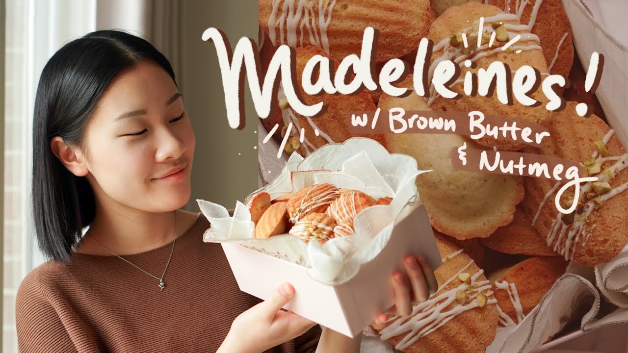 Browned Butter & Nutmeg Madeleines!│焦化黄油豆蔻玛德琳蛋糕