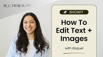 How To Edit Text and Images in Showit
