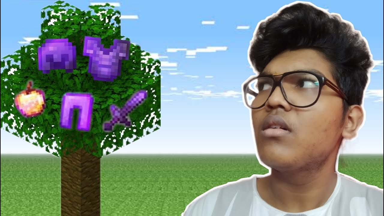 Minecraft...But Jungle Leaves Drops Op Items YouTube