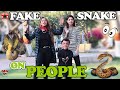 Fake snake on people  fake snake prank  hilarious reactions 2022  bheja fry   by afridi