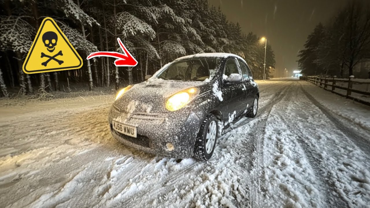 Driving Through A Blizzard For The First Time *ALMOST CRASHED* | UK POV 