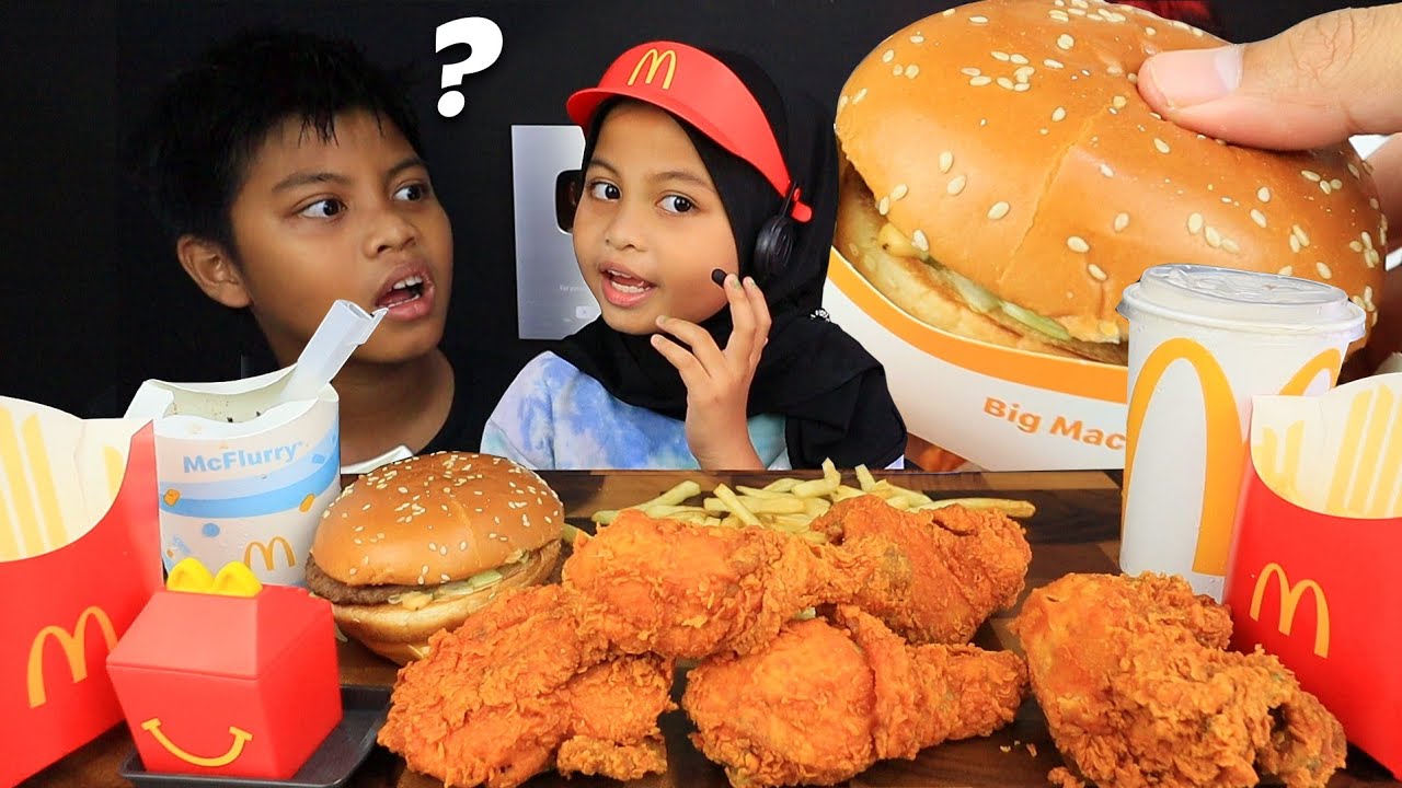 Mukbang AYAM GORENG SPICY MCD JAHAT 
