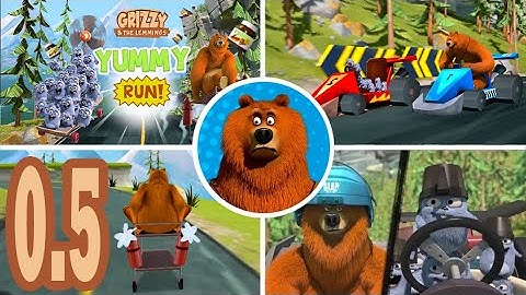 Grizzy and the Lemmings Yummy Run - Gameplay Walkthrough Part 0.5 (Android/iOS)
