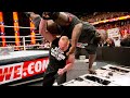 Brock Lesnar goes berserk at the ringside area: Raw, March 3, 2014