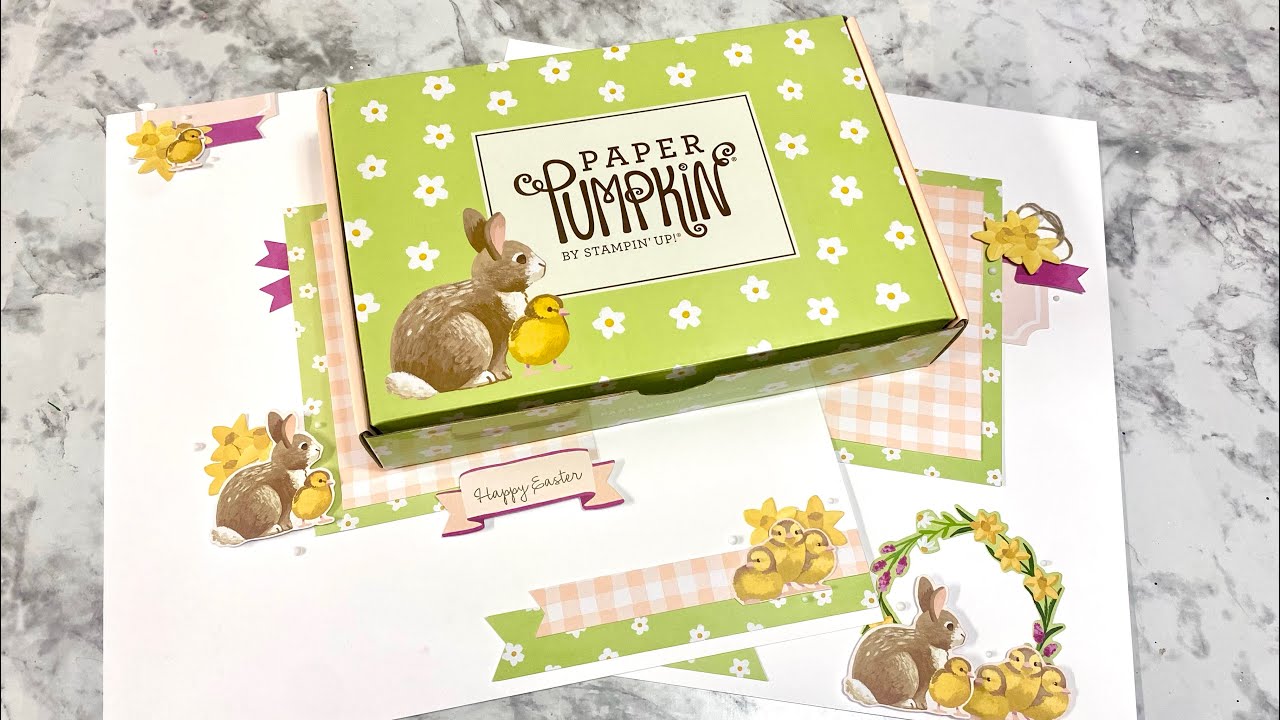 2 Page layout using February Paper Pumpkin kit from Stampin’ Up! - YouTube
