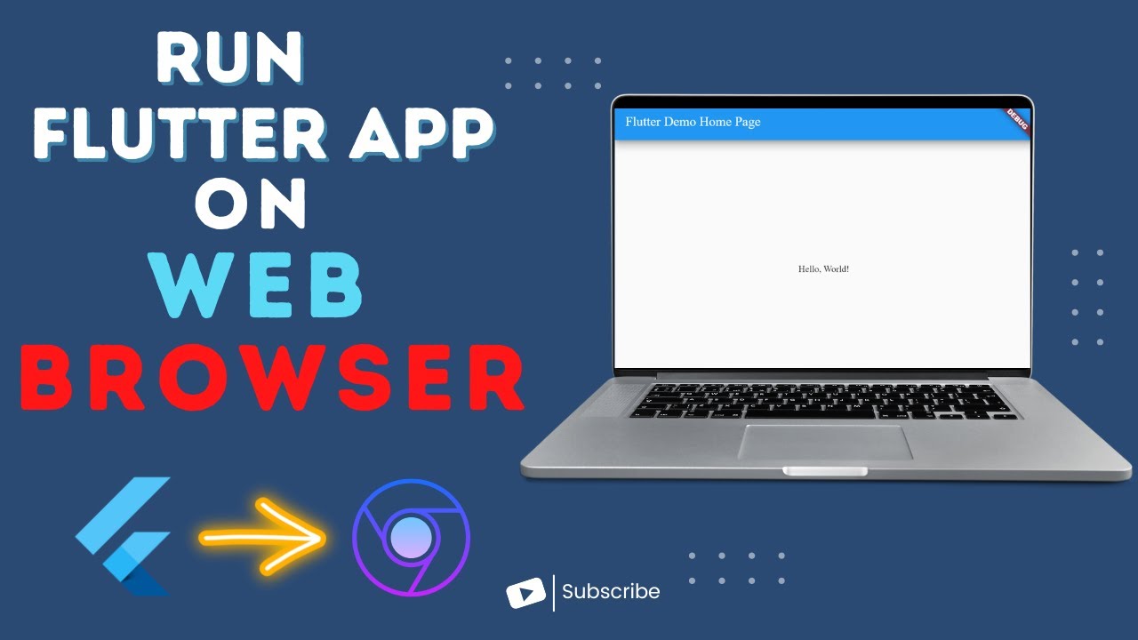 How to run flutter app on browser flutter for beginner flutter in